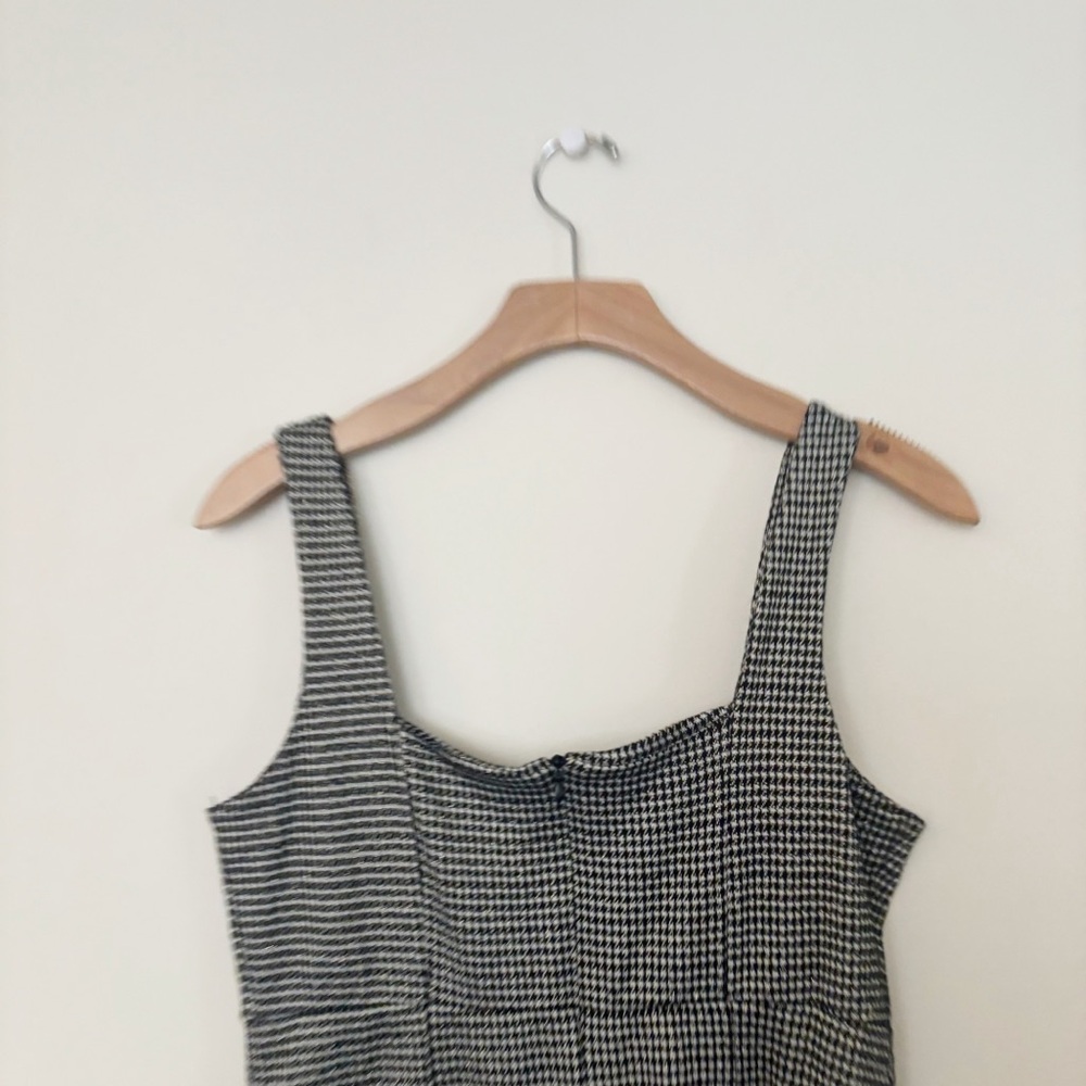 Altar'd State Womens Dress Herringbone‎ Mini Black and with Gold Metallic - Picture 6 of 9